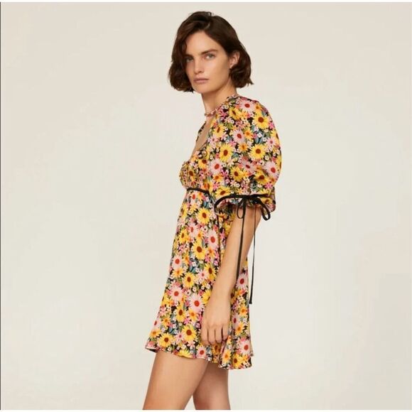 For Love & Lemons Dresses & Skirts - New For Love & Lemons Sylvia Puff Sleeve Mini Dress Size S